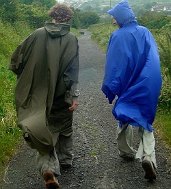 Swim in hiking poncho cape